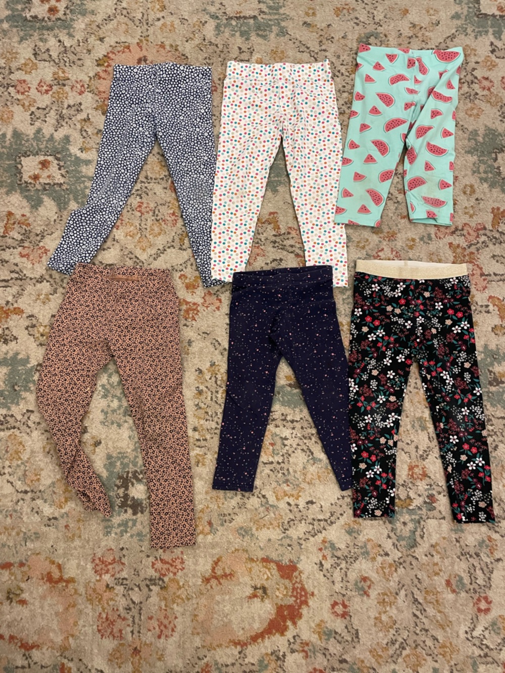 Girls patterned leggings bundle